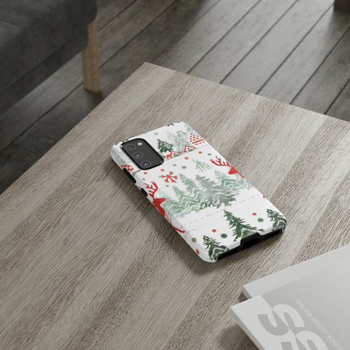 Nordic Christmas Print - Impact Resistant Phone Case